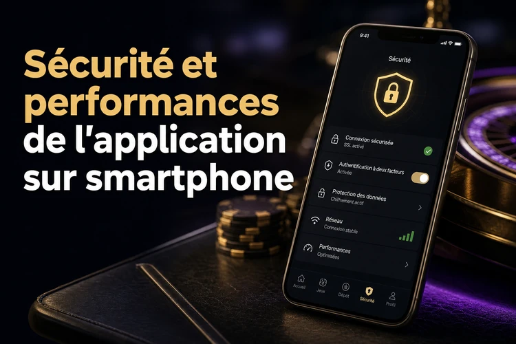 Sécurité et performances de l'application sur smartphone