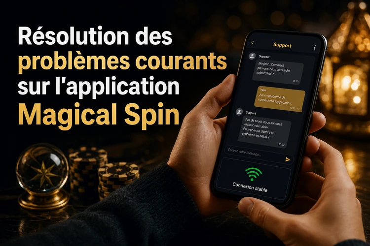 Résolution des problèmes courants sur l'application Magical Spin