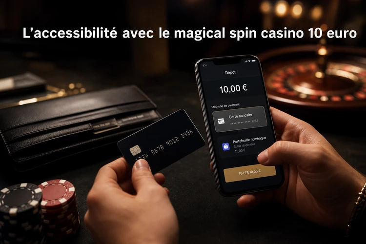 L'accessibilité avec le magical spin casino 10 euro