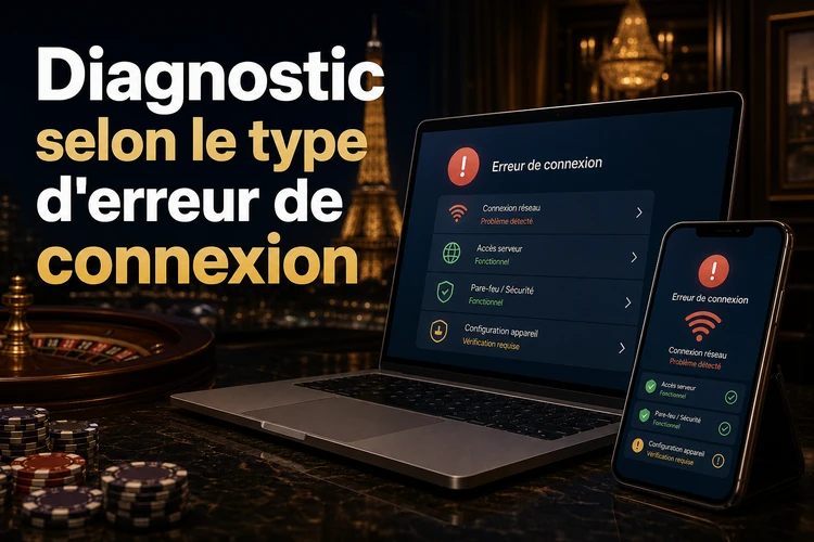 Diagnostic selon le type d'erreur de connexion